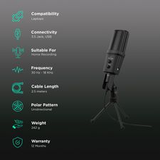 Buy hama Stream 700 HD 3.5 Jack & USB Wired Microphone with Distortion ...